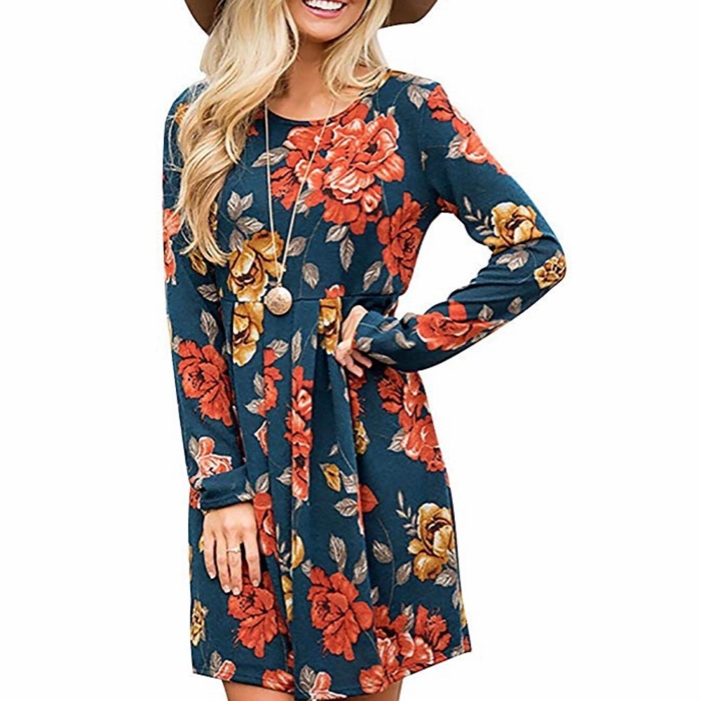 Women’s Navy Blue floral dress